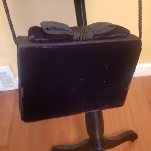 Women's Black Velvet Evening bag 👛 - Picture 3 of 5